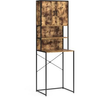 Vicco Armario para lavadora Fyrk, Roble rústico, 64 x 189 cm