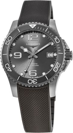 Longines HydroConquest Automatic Grey Dial Rubber Strap Mens Watch L3.781.4.76.9