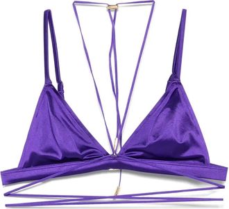 Maison Close Top bikini a triangolo Glow - Viola