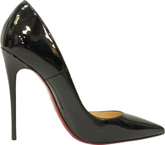 Christian Louboutin Pre-owned Womens So Kate Pumps in Black Patent Leather - Size EU 37