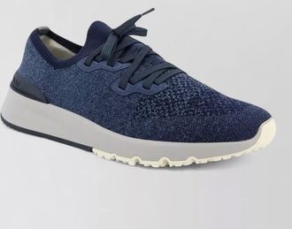 Brunello Cucinelli cotton knit low-top sneakers