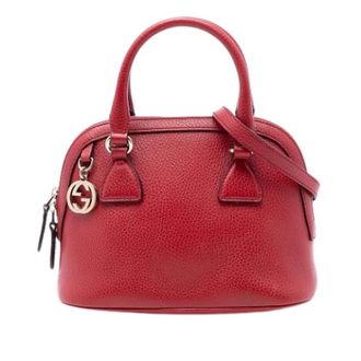 Gucci Pre-owned Satchel - Dames - Vintage Handtas - Rood - ONE Size - Leer - Vintage