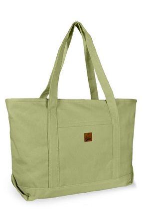 Dalix Ghost 23 Carryall Canvas Tote Bag in Light Green at Nordstrom