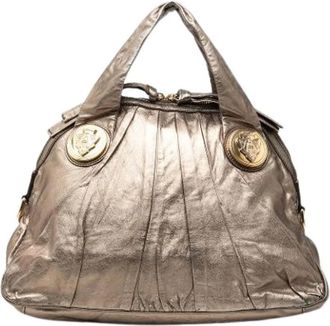 Gucci Pre-owned Vintage Satchel - Dames - Vintage Handtas - Geel - ONE Size - Leer - Vintage