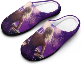 Generic Cruise Ship Women Prints Mens Slippers Comfortable And Non-slip Cotton Slipper Shoe for House
