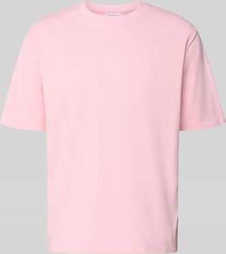 Lindbergh Lindbergh Oversized T-Shirt mit Rundhalsausschnitt in Rosa, Gr&ouml;&szlig;e XXXL