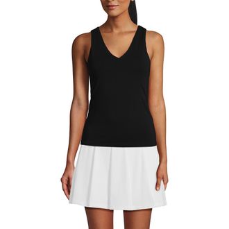 Lands End Slender Tank Top in Black at Nordstrom, Size X-Small