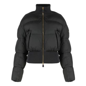 Elisabetta Franchi Winter Jackets, female, Black, Size: M Technical fabric duvet