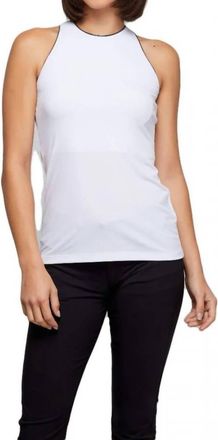 Anatomie Cami Luxury Halter Tank Top In White