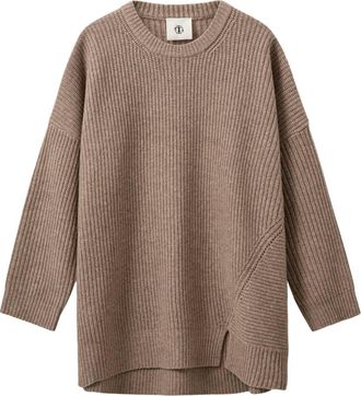 The Garment Womens Como Giant Wool Sweater In Barely Beige