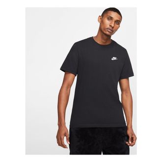Nike Embroidered Small Round Neck Short Sleeve Black AR4999-013