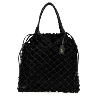 Moschino Woven Nappa Leather Shopping Bag