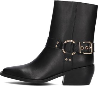 Omoda Zwarte Western Enkellaarsjes Mexi-14 - Dames - Cowboylaarzen - Zwart - 37 EU - Schoenen
