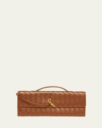 Bottega Veneta Long Andiamo Clutch Bag with Handle