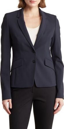 BOSS Jiletara Stretch Wool Jacket in Nvy at Nordstrom Rack, Size 14