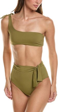 Maneb&igrave; Manebi 2pc Tie-Up One-Shoulder Bikini Set