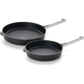 Woll Ecologic Pro Nonstick Fry Pan Set 9.5-Inch & 11-Inch in Black at Nordstrom