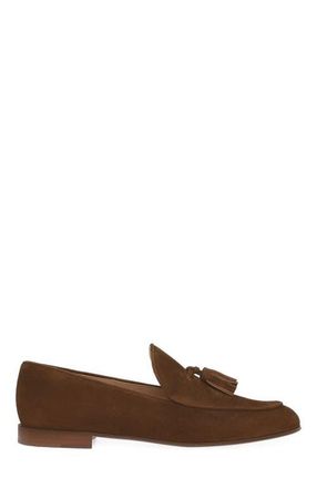 Gianvito Rossi Vittoria Mocassin in Brown Suede at Nordstrom, Size 35.5