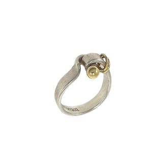 Tiffany & Co. Gold Silver Yellow Gold (18K) Silver 925 Band Ring (Pre-Owned)