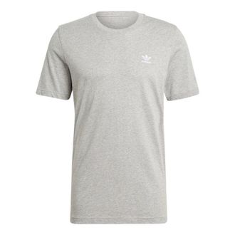 adidas Mens adidas originals Adicolor Essentials Solid Color Casual Round Neck Short Sleeve Gray T-Shirt GN3414