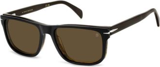 David Beckham Db1188/C Rectangular Acetate Clip-On Eyeglasses