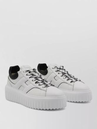 Hogan platform sneakers featuring textured outsole