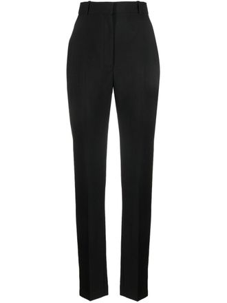 Alexander McQueen Pantaloni sartoriali a vita alta - Nero