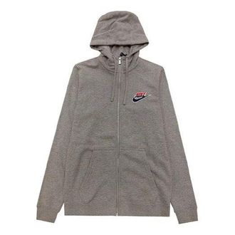 Nike Athleisure Casual Sports Knit Zipper Gray CJ9448-063