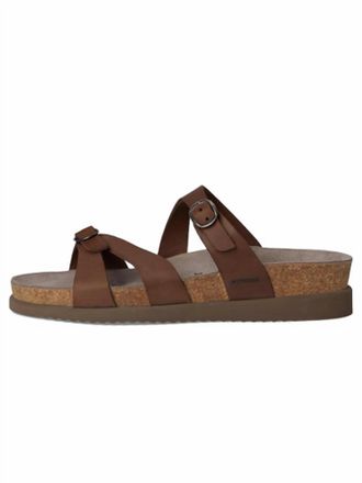 Mephisto Womens Hannel Slide Sandal In Dark Brown