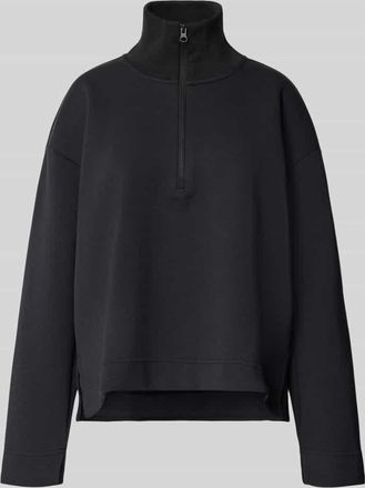 adidas Relaxed Fit Sweatshirt mit Rei&szlig;verschluss in Black, Gr&ouml;&szlig;e XL