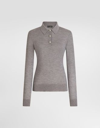 Dolce & Gabbana Cashmere Pullover - Woman Sweaters And Cardigans Grey 36