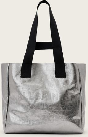 AllSaints Leather Izzy Metallic Leather Tote Bag, Size: One Size