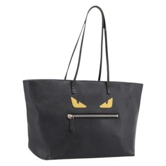 Fendi Pre-owned Vintage Tote Bag - Dames - Vintage Shopper - Zwart - ONE Size - Leer - Vintage