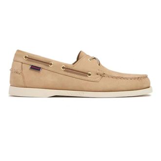 Sebago Nubuck Bootschoenen - Heren - Bootschoenen - Beige - 43 EU - Leer - Schoenen
