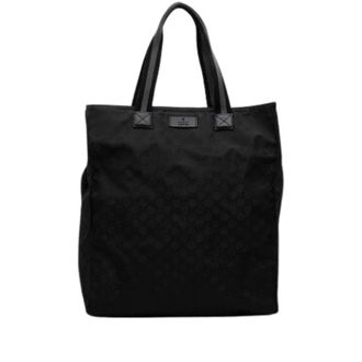 Gucci Bolso Tote de Nylon Pre-owned - Pre-owned - Mujer - Negro - ONE SIZE