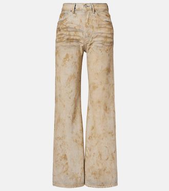 Acne Studios 2021 distressed wide-leg jeans