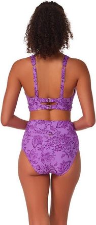 Sunsets Hannah High Waist Bikini Swim Bottoms in Regency at Nordstrom, Size X-Large