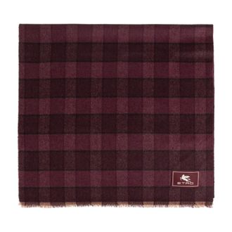 Etro Etro, Scarves, male, Red, Size: ONE SIZE Checked scarf
