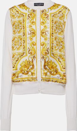 Dolce & Gabbana Majolica silk twill cardigan