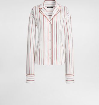 Dolce & Gabbana Striped Poplin Shirt - Woman Shirts And Tops Multi-colored 36