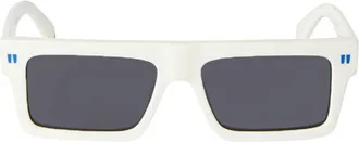 Off-white OERI13ZCHANDLER1807 Rectangular Dark Lens Sunglasses - White