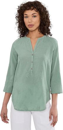 Royal Robbins Oasis Tunic II 3/4 Sleeve Womens Clothing Sage Leaf : XS, Cotton