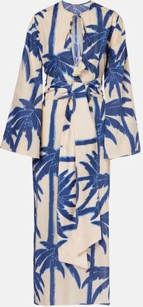 Johanna Ortiz Abito lungo Sotaviento in cotone con stampa