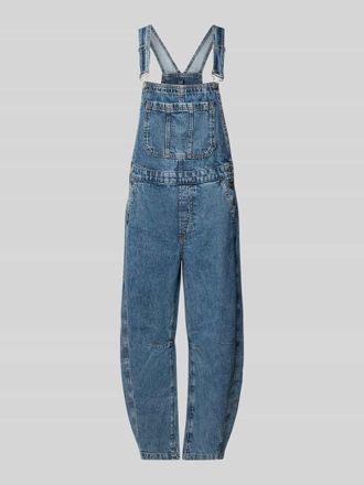 GAP Barrel Fit Denim-Latzhose mit verstellbaren Tr&auml;gern in Jeansblau, Gr&ouml;&szlig;e XL