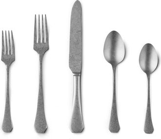 Mepra Moretto Flatware Set - 20 Pieces in Pewter Silver at Nordstrom