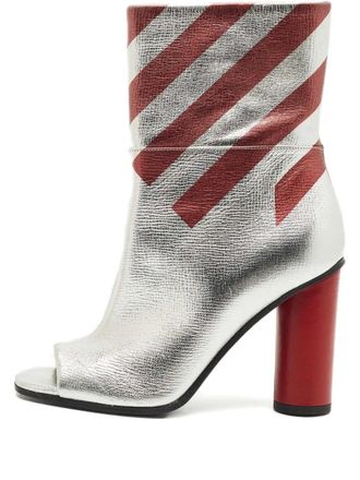 Anya Hindmarch open-toe boots - Silver