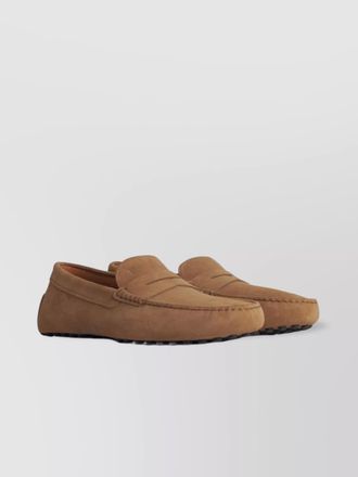 Tod's suede leather loafers