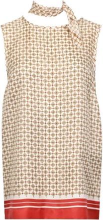 Max Mara Mstscatola Top - Dames - Tops zonder mouwen - Veelkleurig - S - Wol - Tops