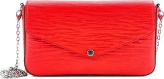 Louis Vuitton Borsa a tracolla Felicie in pelle &Eacute;pi - Rosso