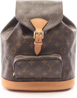 Louis Vuitton Brown Monogram Monogram Leather Backpack (Pre-Owned)